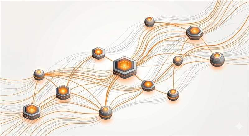 Partnerships network illustration
